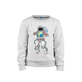 Детский свитшот хлопок с принтом Elon Musk в Новосибирске, 100% хлопок | круглый вырез горловины, эластичные манжеты, пояс и воротник | astronaut | celebrity | cosmonaut | cosmos | genius | gloves | planet | space | spacesuit | гений | знаменитость | космонавт | космос | перчатки | планета | скафандр