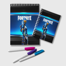 Блокнот с принтом FORTNITE в Новосибирске, 100% бумага | 48 листов, плотность листов — 60 г/м2, плотность картонной обложки — 250 г/м2. Листы скреплены удобной пружинной спиралью. Цвет линий — светло-серый
 | Тематика изображения на принте: 2019 | battle royale | chapter 2 | epic games | fortnite | game | season x | zombie | зомби | фортнайт