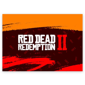 Поздравительная открытка с принтом RED DEAD REDEMPTION 2 в Новосибирске, 100% бумага | плотность бумаги 280 г/м2, матовая, на обратной стороне линовка и место для марки
 | Тематика изображения на принте: dead | game | games | logo | rdr | rdr2 | red | red dead redemption 2 | redemption | дед | игра | игры | лого | логотип | логотипы | рдр | рдр2 | ред | редемпшен | редемпшн | символ | символы