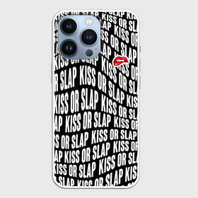 Чехол для iPhone 13 Pro с принтом Kiss or slap в Новосибирске,  |  | Тематика изображения на принте: blogger | xbloggers | xhouse | блогер | блогеры