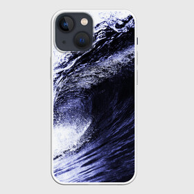 Чехол для iPhone 13 mini с принтом Волна в Новосибирске,  |  | брызги | вода | волна | волны | кайф | капли | капля | красота | море | озеро | океан | отдых | пляж | рыба | цунами