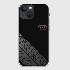 Чехол для iPhone 13 mini с принтом AUDI в Новосибирске,  |  | audi | авто | автомобиль | ауди | логотип | марка | машина | надпись | текстура