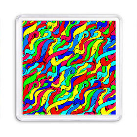 Магнит 55*55 с принтом Красочные узоры/абстракционизм в Новосибирске, Пластик | Размер: 65*65 мм; Размер печати: 55*55 мм | Тематика изображения на принте: abstract | art | neon | pattern | аниме | анимешные | арт | брызги | ван гог | волны | восточный | змеи | искусство | картина | кислотный | краска | краски | море | мысли | неоновые | радуга | радужные | разноцветные