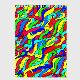 Скетчбук с принтом Красочные узоры/абстракционизм в Новосибирске, 100% бумага
 | 48 листов, плотность листов — 100 г/м2, плотность картонной обложки — 250 г/м2. Листы скреплены сверху удобной пружинной спиралью | abstract | art | neon | pattern | аниме | анимешные | арт | брызги | ван гог | волны | восточный | змеи | искусство | картина | кислотный | краска | краски | море | мысли | неоновые | радуга | радужные | разноцветные