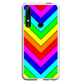 Чехол для Honor P Smart Z с принтом Rainbow Stripes в Новосибирске, Силикон | Область печати: задняя сторона чехла, без боковых панелей | geometry | gradient | neon | геометрические | градиент | детям | кислота | кислотный | конус | красочный | линии | неоновые | пирамида | полоска | полосы | радуга | радужный | разноцветные | сочный | треугольники