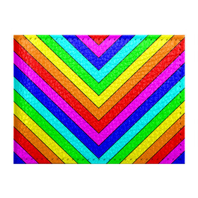 Обложка для студенческого билета с принтом Rainbow Stripes в Новосибирске, натуральная кожа | Размер: 11*8 см; Печать на всей внешней стороне | Тематика изображения на принте: geometry | gradient | neon | геометрические | градиент | детям | кислота | кислотный | конус | красочный | линии | неоновые | пирамида | полоска | полосы | радуга | радужный | разноцветные | сочный | треугольники