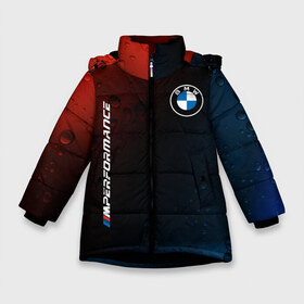 Зимняя куртка для девочек 3D с принтом BMW БМВ в Новосибирске, ткань верха — 100% полиэстер; подклад — 100% полиэстер, утеплитель — 100% полиэстер. | длина ниже бедра, удлиненная спинка, воротник стойка и отстегивающийся капюшон. Есть боковые карманы с листочкой на кнопках, утяжки по низу изделия и внутренний карман на молнии. 

Предусмотрены светоотражающий принт на спинке, радужный светоотражающий элемент на пуллере молнии и на резинке для утяжки. | 2020 | auto | b m w | bmv | bmw | car | logo | moto | performance | power | series | sport | авто | б м в | бмв | игра | игры | иьц | лого | логотип | марка | машина | мото | мотоцикл | павер | перфоманс | серии | серия | символ | спорт