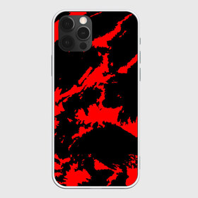 Чехол для iPhone 12 Pro Max с принтом Красный на черном в Новосибирске, Силикон |  | abstract | black | demon | halloween | pattern | red | абстрактные | алые | брызги | демон | камуфляж | краска | краски | кровавый | кровь | лава | мазки | маскировка | милитари | огонь | паттерн | пламя | пятна | пятнистый