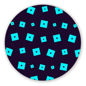 Коврик для мышки круглый с принтом ROBLOX / РОБЛОКС в Новосибирске, резина и полиэстер | круглая форма, изображение наносится на всю лицевую часть | blocks | blox | game | games | logo | minecraft | mobile | online | roblocks | roblox | robux | studio | блоки | игра | игры | квадрат | квадратик | кщидщч | лого | логотип | майнкрафт | онлайн | роблокс | робукс | символ | символы | студия