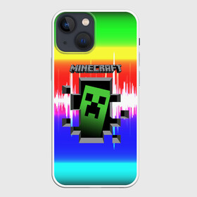 Чехол для iPhone 13 mini с принтом Minecraft (S) в Новосибирске,  |  | craft | creeper | dungeon | dungeons | earth | game | logo | mine | minecraft | minecraft dungeons | mobile | online | дунгеонс | земля | зомби | игра | крипер | лого | майкрафт | майнкрафт | онлайн | подземелье