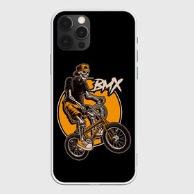 Чехол для iPhone 12 Pro Max с принтом BMX в Новосибирске, Силикон |  | Тематика изображения на принте: bicycle | bmx | skull | sport | x games | велик | велосипед | велоспорт | скелет | череп | экстремальный спорт