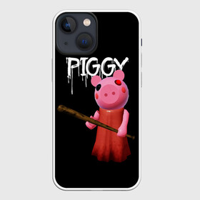 Чехол для iPhone 13 mini с принтом ROBLOX PIGGY   СВИНКА ПИГГИ в Новосибирске,  |  | pig | piggy | roblox | игра | компьютерная игра | логотип | онлайн | онлайн игра | пигги | поросенок | роблакс | роблокс | свинка | свинья