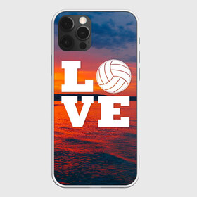 Чехол для iPhone 12 Pro Max с принтом LOVE Volleyball в Новосибирске, Силикон |  | beach | i love | live | love | voleybal | volleyball | волебол | волейбол | волейболист | волейболистка | воллейбол | пляжный | я люблю