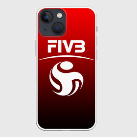 Чехол для iPhone 13 mini с принтом FIVB ВОЛЕЙБОЛ в Новосибирске,  |  | fivb | voleybal | volleyball | волебол | волейбол | волейбола | волейболист | волейболистка | воллейбол | международная | федерация | фивб