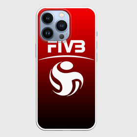 Чехол для iPhone 13 Pro с принтом FIVB ВОЛЕЙБОЛ в Новосибирске,  |  | fivb | voleybal | volleyball | волебол | волейбол | волейбола | волейболист | волейболистка | воллейбол | международная | федерация | фивб