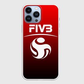 Чехол для iPhone 13 Pro Max с принтом FIVB ВОЛЕЙБОЛ в Новосибирске,  |  | Тематика изображения на принте: fivb | voleybal | volleyball | волебол | волейбол | волейбола | волейболист | волейболистка | воллейбол | международная | федерация | фивб