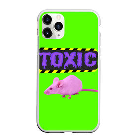 Чехол для iPhone 11 Pro матовый с принтом Toxic в Новосибирске, Силикон |  | animals | rat | toxic | животные | крыса | токсик