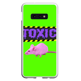 Чехол для Samsung S10E с принтом Toxic в Новосибирске, Силикон | Область печати: задняя сторона чехла, без боковых панелей | animals | rat | toxic | животные | крыса | токсик