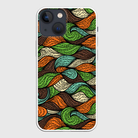Чехол для iPhone 13 mini с принтом Абстрактные волны в Новосибирске,  |  | abstract | art | graphic | modern | nature | ocean | paint | pattern | sea | storm | waves | абстракция | арт | волна | волнуется | графика | искусство | краска | красочные | маринизм | маринист | модерн | море | мореман | океан | природа