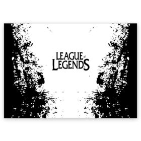 Поздравительная открытка с принтом League of legends в Новосибирске, 100% бумага | плотность бумаги 280 г/м2, матовая, на обратной стороне линовка и место для марки
 | best | build | bunnyfufuu | league | league of legends | league of legends pro guides | lol | lol montage | moba | offiners | proguides | riot | riot games | stream highlights | лига легенд | лол | оффинерс