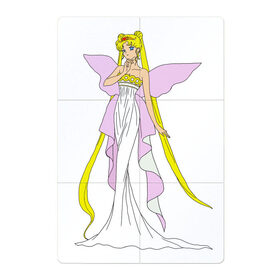 Магнитный плакат 2Х3 с принтом Sailor Moon/Серенити в Новосибирске, Полимерный материал с магнитным слоем | 6 деталей размером 9*9 см | bunny | luna | princess | serenity | stars | usagi | wings | ангел | волосы | девушка | детям | звездная | звезды | королева | корона | крылья | луна | любовь | малышка | марс | радуга | сейлор мун | токио | усаги цукино | школьные 