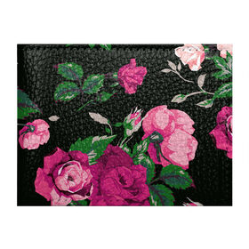 Обложка для студенческого билета с принтом Розы в Новосибирске, натуральная кожа | Размер: 11*8 см; Печать на всей внешней стороне | арт | бутон | бутоны | зеленый | краски | кусты роз | рисунок | роза | розовая роза | розовые розы | розовый | розы