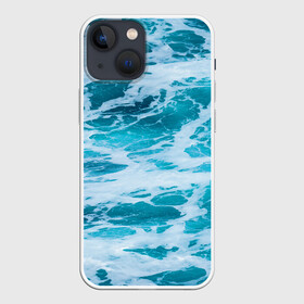 Чехол для iPhone 13 mini с принтом Вода волны пена море в Новосибирске,  |  | вода | волны | море | морская пена | океан | отдых | пена | пучина
