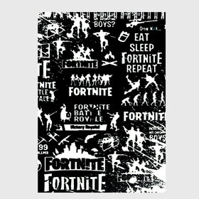 Скетчбук с принтом Fortnite в Новосибирске, 100% бумага
 | 48 листов, плотность листов — 100 г/м2, плотность картонной обложки — 250 г/м2. Листы скреплены сверху удобной пружинной спиралью | 2 глава | 2 сезон | fortnite | fortnite 2 | game | боевой пропуск | боевой пропуск 2 сезона 2 главы фортнайт | игра | фортнайт | экшен