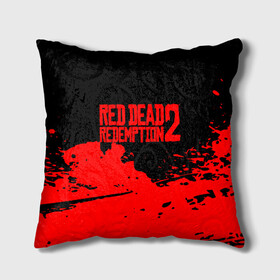 Подушка 3D с принтом RED DEAD REDEMPTION 2 в Новосибирске, наволочка – 100% полиэстер, наполнитель – холлофайбер (легкий наполнитель, не вызывает аллергию). | состоит из подушки и наволочки. Наволочка на молнии, легко снимается для стирки | Тематика изображения на принте: rdr 2 | rdr2 | rdr2 pc | red dead 2 | red dead online | red dead redemption | red dead redemption 2 | red dead redemption 2 gameplay | red dead redemption 2 pc | western