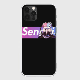 Чехол для iPhone 12 Pro Max с принтом ReZero в Новосибирске, Силикон |  | anime | glitch | japan | ram | re | rem | rezero | senpai | subaru | waifu | zero | анимация | аниме | вайфу | глитч | глич | мультсериал | мультфильм | семпай | сенпай | сериал | япония