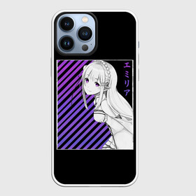 Чехол для iPhone 13 Pro Max с принтом Re:Zero в Новосибирске,  |  | Тематика изображения на принте: anime | glitch | japan | ram | re | rem | rezero | senpai | subaru | waifu | zero | анимация | аниме | вайфу | глитч | глич | мультсериал | мультфильм | семпай | сенпай | сериал | япония