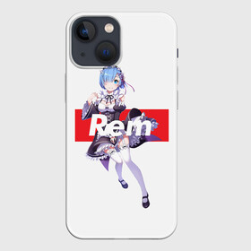 Чехол для iPhone 13 mini с принтом Re:Zero в Новосибирске,  |  | anime | glitch | japan | ram | re | rem | rezero | senpai | subaru | waifu | zero | анимация | аниме | вайфу | глитч | глич | мультсериал | мультфильм | семпай | сенпай | сериал | япония