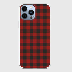 Чехол для iPhone 13 Pro Max с принтом Бордовая клетка в Новосибирске,  |  | cage | cage pattern | checkered ornament | ornament | pattern | print cage | tartan | бордовая клетка | клетка | клетка узор | клетчатый орнамент | орнамент | принт клетка | тартан | узор | шотландка | шотландская клетка