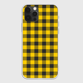 Чехол для iPhone 12 Pro Max с принтом Желтая клетка в Новосибирске, Силикон |  | cage | cage pattern | checkered ornament | ornament | pattern | print cage | tartan | желтая клетка | клетка | клетка узор | клетчатый орнамент | орнамент | принт клетка | тартан | узор | шотландка | шотландская клетка