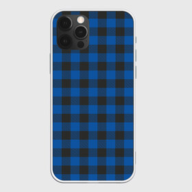 Чехол для iPhone 12 Pro Max с принтом Синяя клетка в Новосибирске, Силикон |  | cage | cage pattern | checkered ornament | ornament | pattern | print cage | tartan | клетка | клетка узор | клетчатый орнамент | орнамент | принт клетка | синяя клетка | тартан | узор | шотландка | шотландская клетка