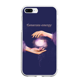 Чехол для iPhone 7Plus/8 Plus матовый с принтом Генерация энергии в Новосибирске, Силикон | Область печати: задняя сторона чехла, без боковых панелей | волшебство | йога | магия | медитация | сила | эзотерика | энергия