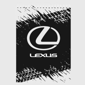 Скетчбук с принтом LEXUS ЛЕКСУС в Новосибирске, 100% бумага
 | 48 листов, плотность листов — 100 г/м2, плотность картонной обложки — 250 г/м2. Листы скреплены сверху удобной пружинной спиралью | Тематика изображения на принте: auto | lexus | logo | moto | symbol | авто | автомобиль | гонки | лексус | лого | логотип | логотипы | марка | машина | мото | символ | символы