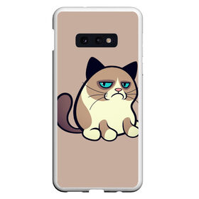 Чехол для Samsung S10E с принтом Великий Grumpy Cat в Новосибирске, Силикон | Область печати: задняя сторона чехла, без боковых панелей | grumpy cat | арт | кот | кот grumpy cat | котёнок | кошка | недовольный кот | рисунок