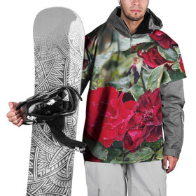 Накидка на куртку 3D с принтом Red Roses в Новосибирске, 100% полиэстер |  | Тематика изображения на принте: bush | floral | flower | garden | green | nature | red roses | бутоны | красная роза | куст | листья | природа | роза | сад | цветение | цветок | цветы