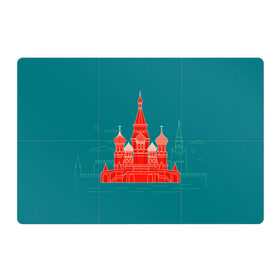Магнитный плакат 3Х2 с принтом Москва в Новосибирске, Полимерный материал с магнитным слоем | 6 деталей размером 9*9 см | красная площадь | кремль | москва | патриот | россия | туризм