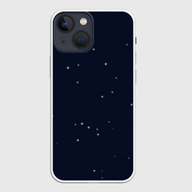 Чехол для iPhone 13 mini с принтом Ночное небо в Новосибирске,  |  | звёзды | мерцание | небо | ночь | синий | сияние | тёмный | чёрный