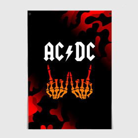 Постер с принтом AC DС в Новосибирске, 100% бумага
 | бумага, плотность 150 мг. Матовая, но за счет высокого коэффициента гладкости имеет небольшой блеск и дает на свету блики, но в отличии от глянцевой бумаги не покрыта лаком | ac dc | acdc | back to black | highway to hell | logo | music | rock | айси | айсидиси | диси | лого | логотип | молния | музыка | рок | символ | символика | символы | эйси | эйсидиси