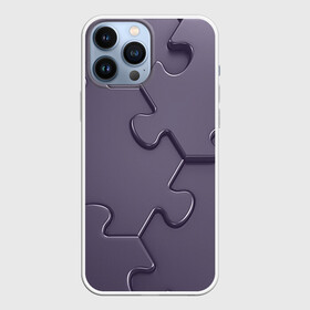 Чехол для iPhone 13 Pro Max с принтом Puzzles в Новосибирске,  |  | Тематика изображения на принте: puzzles | геометрические пазлы | крупные пазлы | модные пазлы | пазл | пазлы