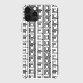 Чехол для iPhone 12 Pro Max с принтом Архитектура в Новосибирске, Силикон |  | архитектура | бетон | брутализм | геометрия | квадраты | кубизм | кубы | паттерн | хрущевки