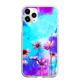 Чехол для iPhone 11 Pro матовый с принтом Цветов аромат в Новосибирске, Силикон |  | flowers | акварельные | бабочки | бутоны | градиент | искусство | картины | краски | красочные | лепестки | лучшая | любимая | небеса | облака | пейзаж | подарок | поле | полевые | природа | растения