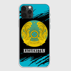 Чехол для iPhone 12 Pro Max с принтом KAZAKHSTAN КАЗАХСТАН в Новосибирске, Силикон |  | flag | kazakhstan | qazaqstan | герб | захах | казахстан | кахахи | лого | нур султан | республика | символ | страна | флаг