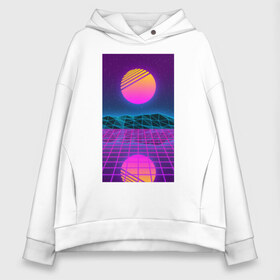 Женское худи Oversize хлопок с принтом Vaporwave EASTHETIC 99 в Новосибирске, френч-терри — 70% хлопок, 30% полиэстер. Мягкий теплый начес внутри —100% хлопок | боковые карманы, эластичные манжеты и нижняя кромка, капюшон на магнитной кнопке | aesthetic | electronica | music | киберпанк | лаунж | музыка | поп | скульптура