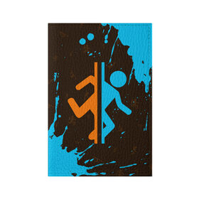 Обложка для паспорта матовая кожа с принтом PORTAL ПОРТАЛ в Новосибирске, натуральная матовая кожа | размер 19,3 х 13,7 см; прозрачные пластиковые крепления | Тематика изображения на принте: game | games | half | half life | halflife | life | logo | portal | portal 2 | portal2 | valve | игра | игры | лайф | лого | логотип | логотипы | портал | портал 2 | портал2 | символ | символы | халф | халф лайф | халфлайф