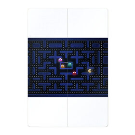 Магнитный плакат 2Х3 с принтом Pacman в Новосибирске, Полимерный материал с магнитным слоем | 6 деталей размером 9*9 см | pac man | pacman | аркады | пакмэн