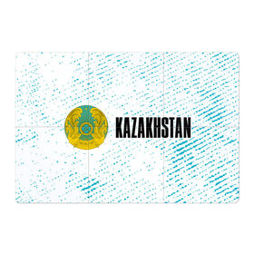 Магнитный плакат 3Х2 с принтом KAZAKHSTAN / КАЗАХСТАН в Новосибирске, Полимерный материал с магнитным слоем | 6 деталей размером 9*9 см | Тематика изображения на принте: flag | kazakhstan | qazaqstan | герб | захах | казахстан | кахахи | лого | нур султан | республика | символ | страна | флаг